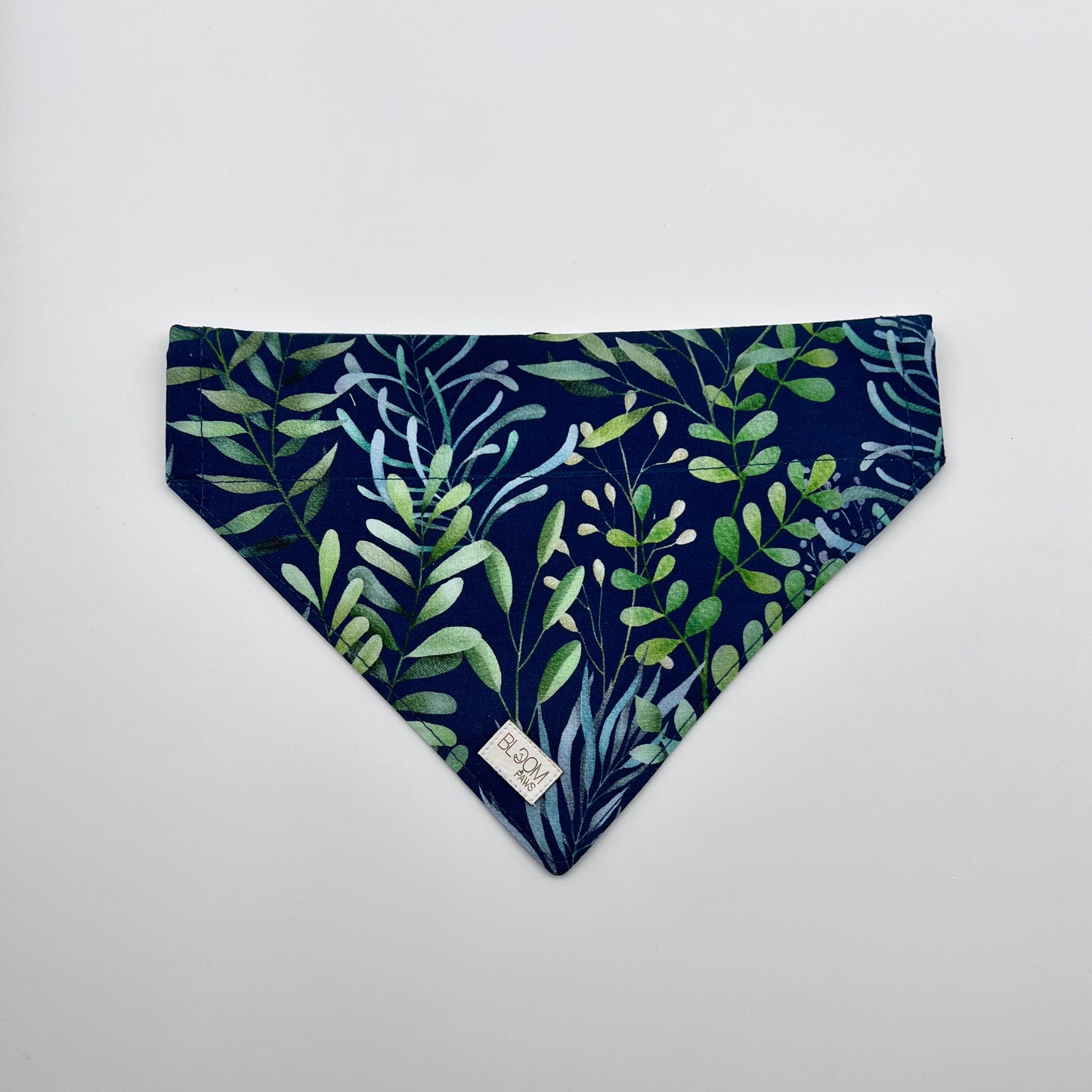 Hundbandana - Blue Leaves