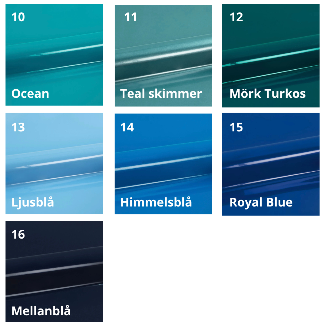 Hundbandana - Blue Leaves