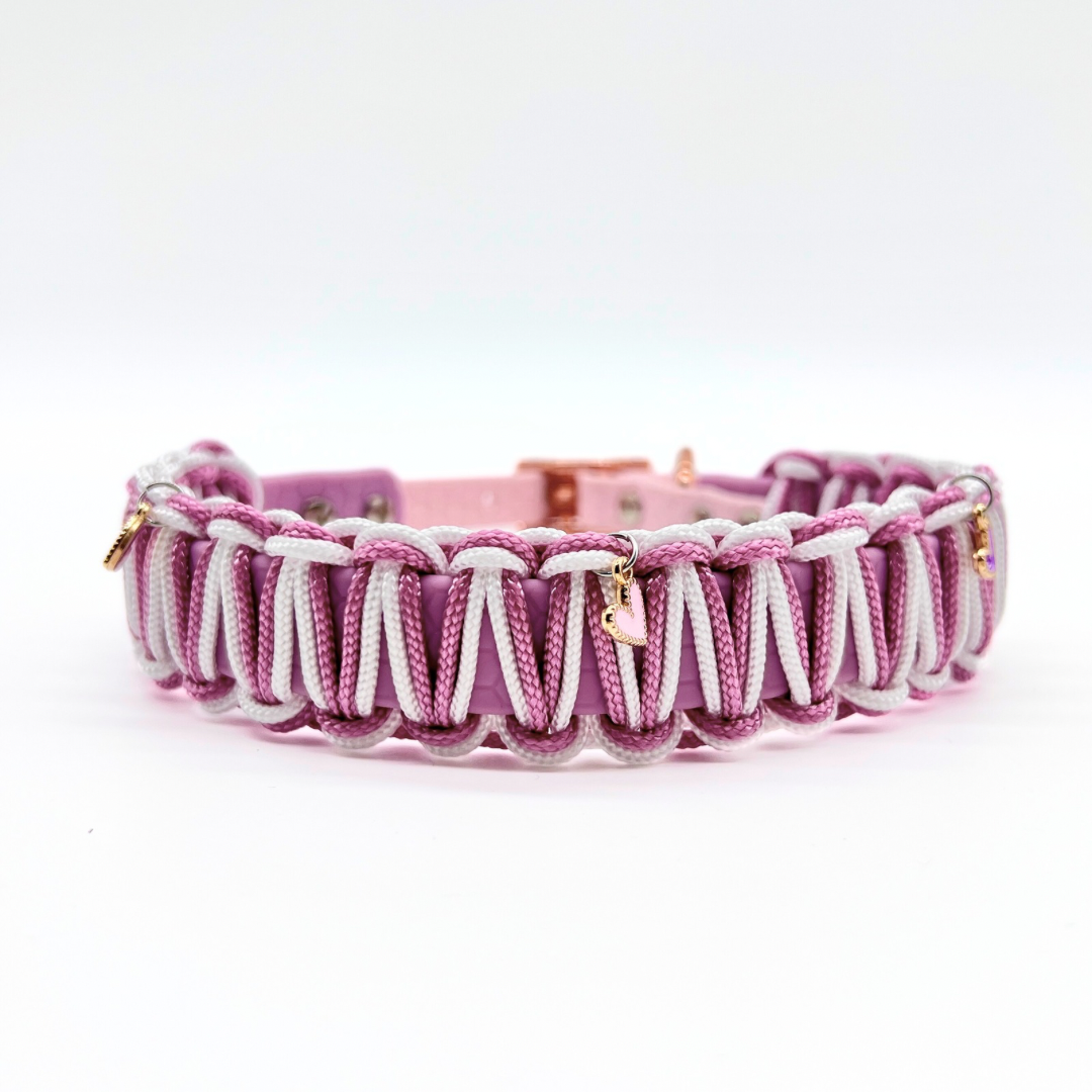 Halsband Paracord med hjärtan