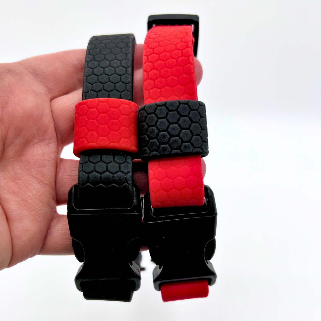 Hundhalsband Hexa ställbart med snäpplås