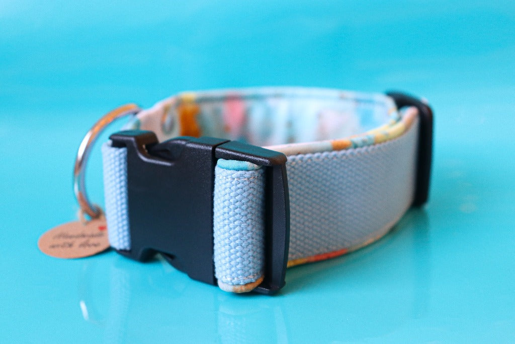 Hundhalsband i bomull och softshell