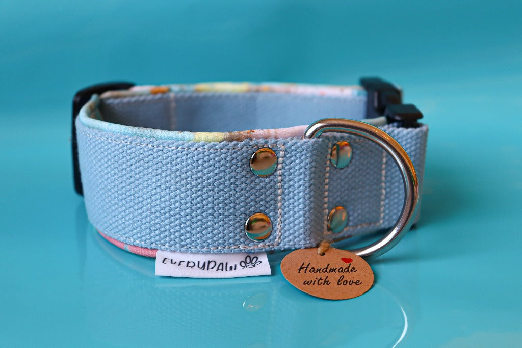 Hundhalsband i bomull och softshell