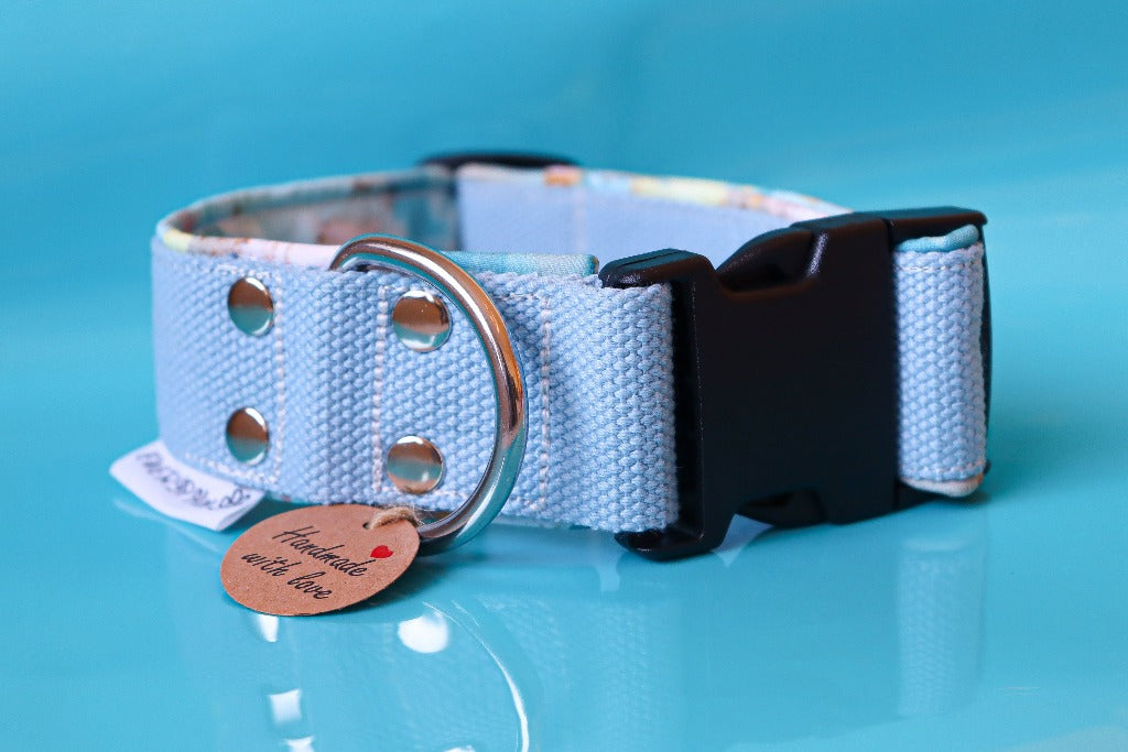 Hundhalsband i bomull och softshell