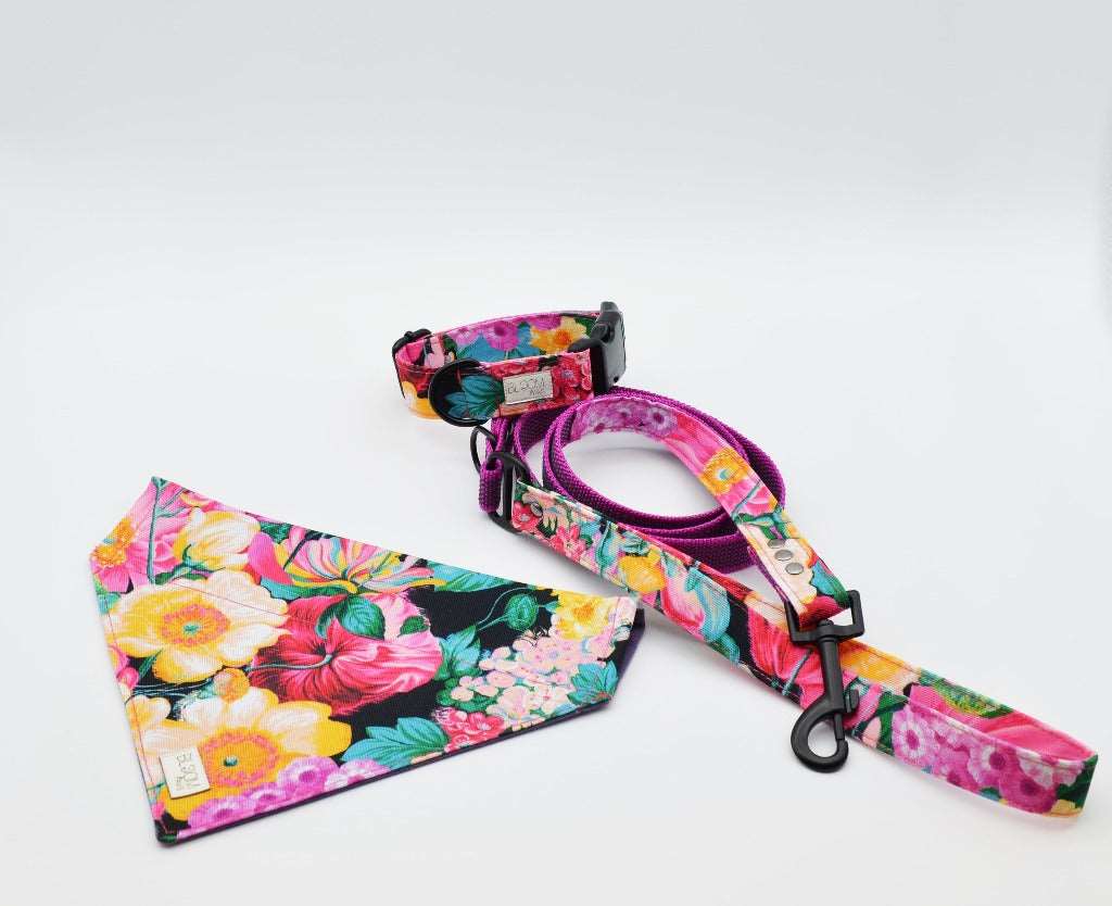 Bandana till hund Pink Flowers