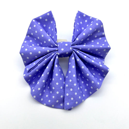 Girl Bow Tie - Polka Dot Lavendel